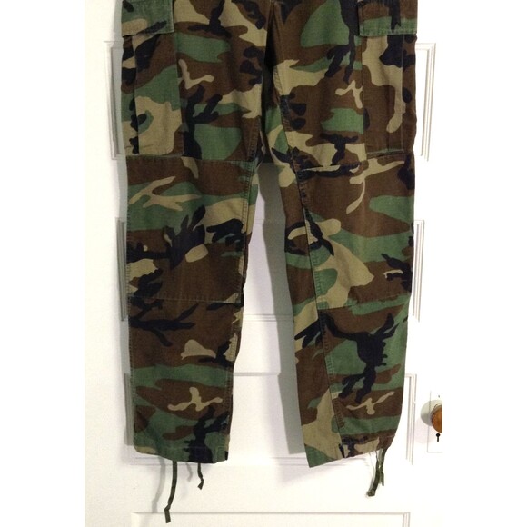 Vtg Propper Woodland Camo Pants Men Medium Long BDU Ripstop Military Combat 90s - Picture 3 of 10